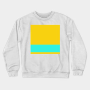 An exceptional dough of Red (Pigment), Persian Rose, Metallic Yellow and Fluorescent Blue stripes. Crewneck Sweatshirt